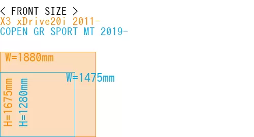 #X3 xDrive20i 2011- + COPEN GR SPORT MT 2019-